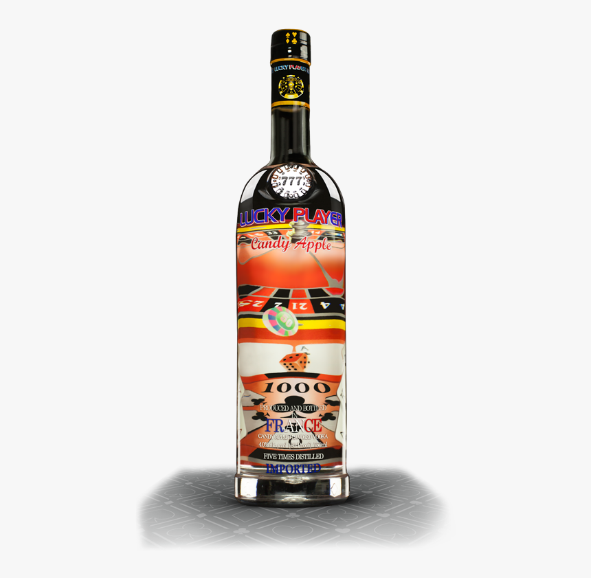 Lucky Player Vodka Candy Apple Bottle Shot - New Orleans Bourbon Alcohol, HD Png Download
