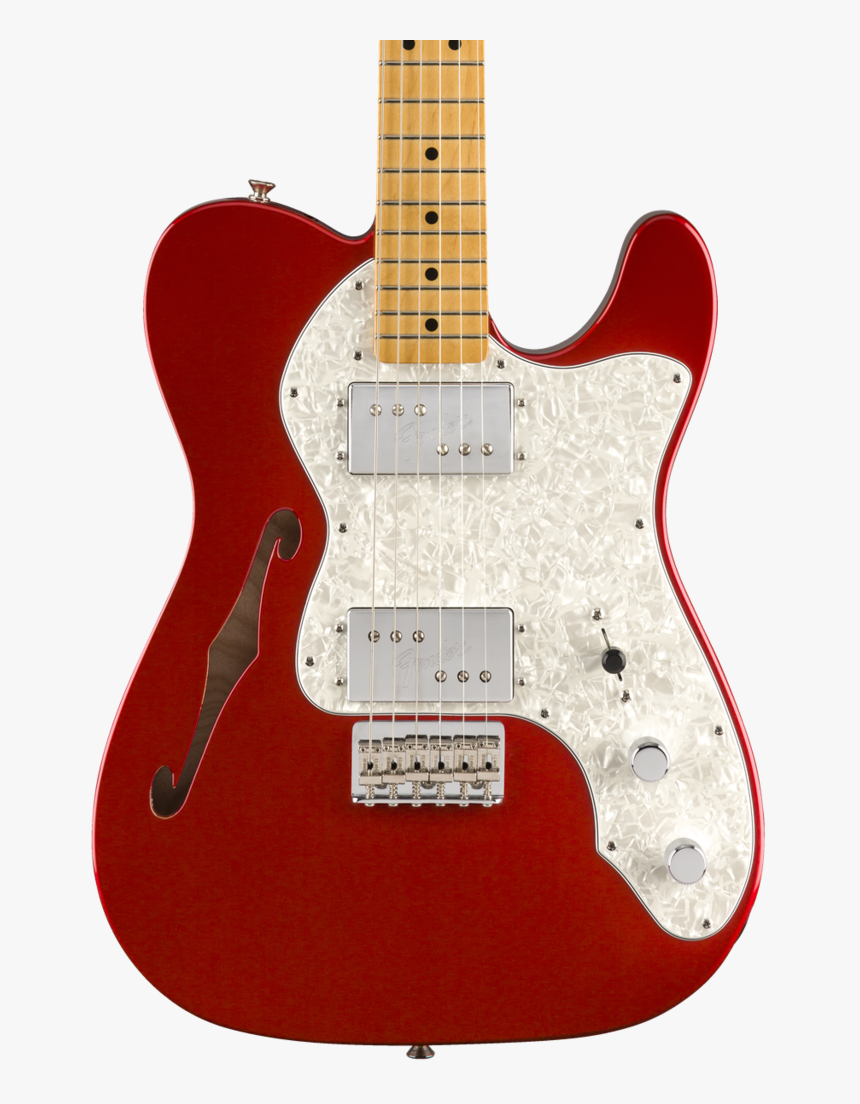 Fender Vintera 70s Telecaster Thinline Mp Candy Apple - Fender Vintera Telecaster Thinline, HD Png Download