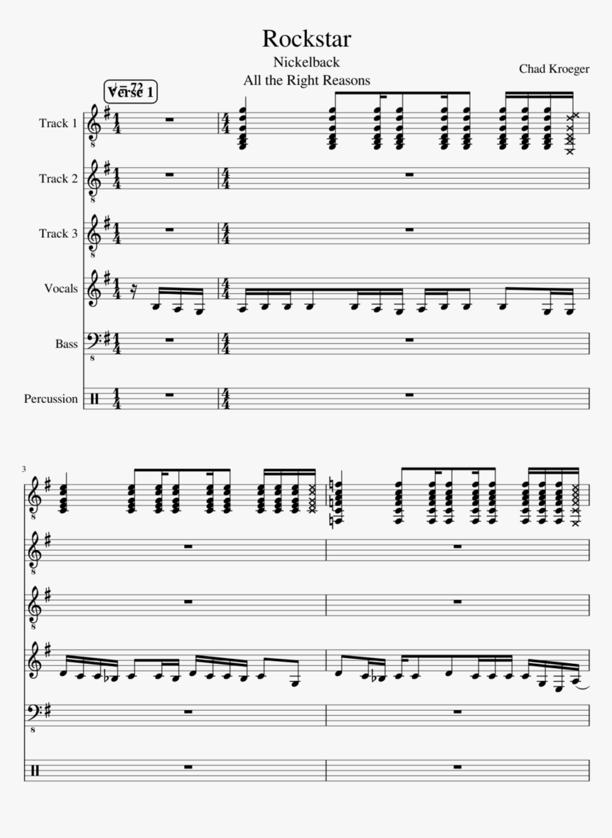 Rockstar Slide, Image - You Can T Stop The Beat Score, HD Png Download
