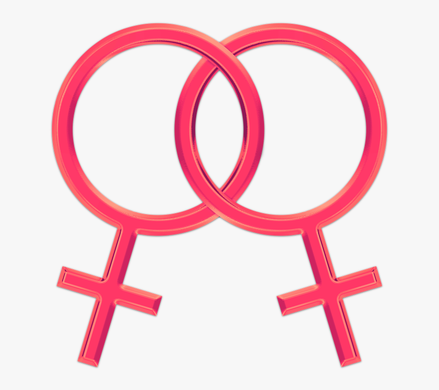Gay, Lesbian, Symbol, Homosexual, Couple, Love, Lgbt - Lesbian Symbol Png, Transparent Png