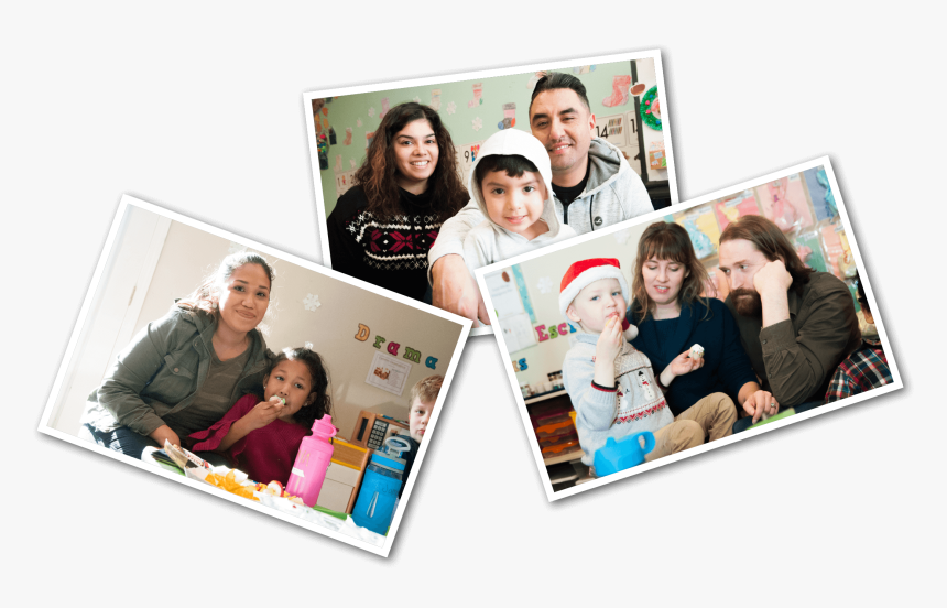 3 Pictures Grouped Together Of Parents Posing Next - Family, HD Png Download