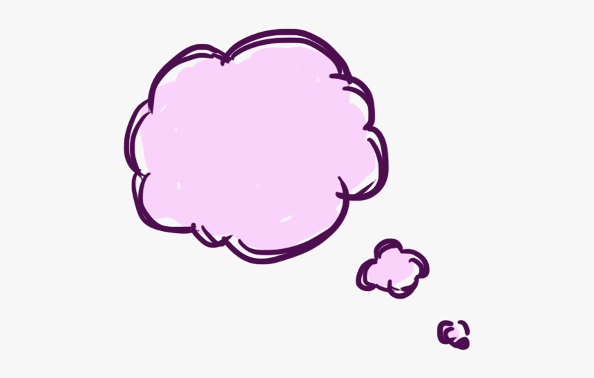 Purple Bubble Thought, HD Png Download