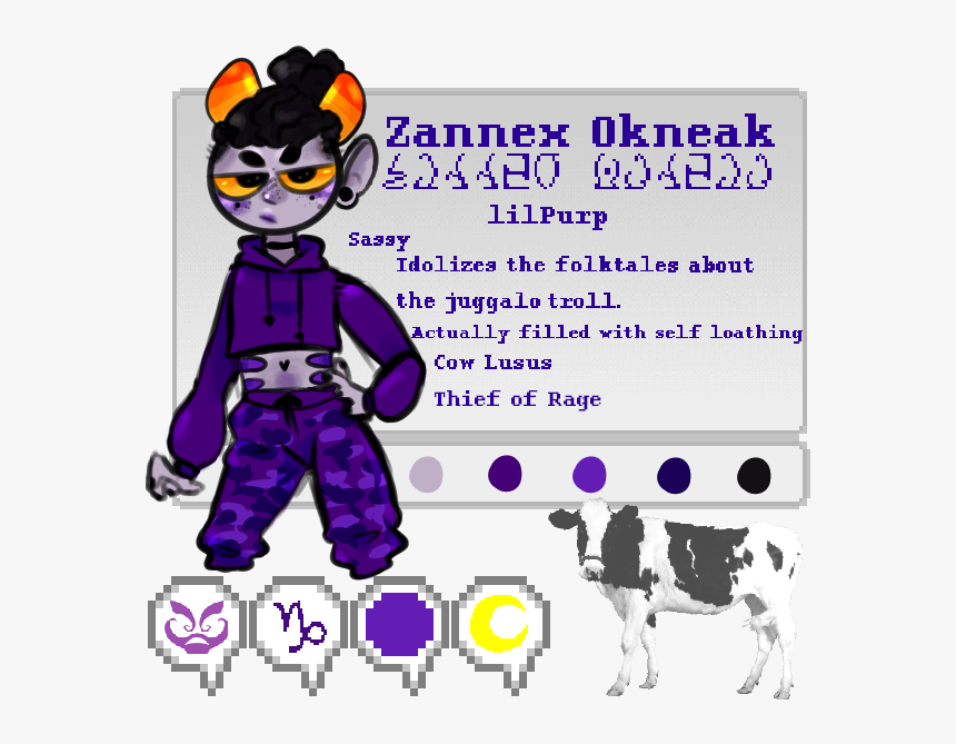 Details - Cow - Cartoon, HD Png Download