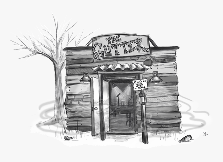 The Gutter - Sketch, HD Png Download