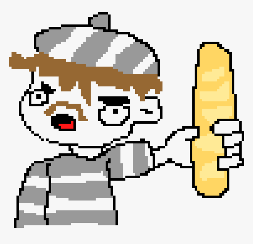 Baguette Pixel Art, HD Png Download