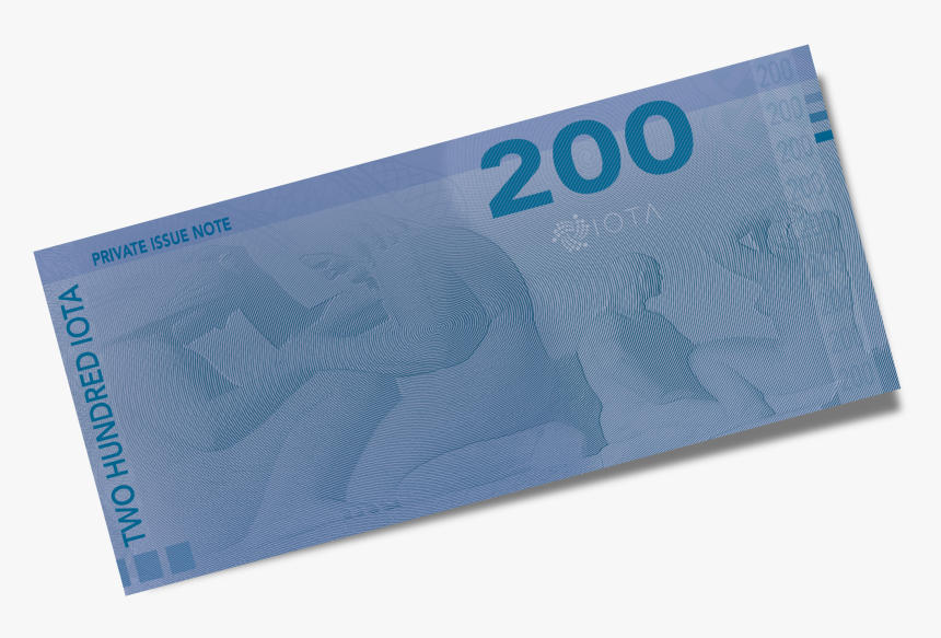 [test Print] 200 Iota - Banknote, HD Png Download