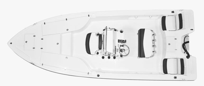 21-foot Bay Boat Deck Layout - Bay Deck Boat, HD Png Download