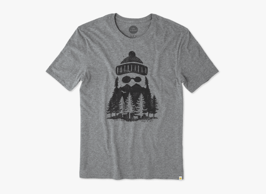 Men S Outdoor Beard Smooth Tee - Tričko Converse Dámské, HD Png Download