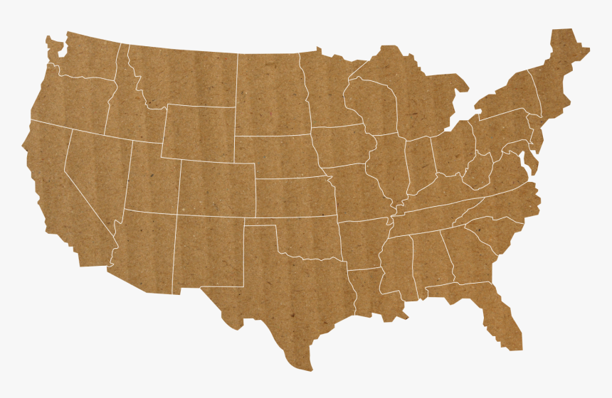 Cardboard Us Map - States Where You Can Be Fired For Being Gay 2017, HD Png Download