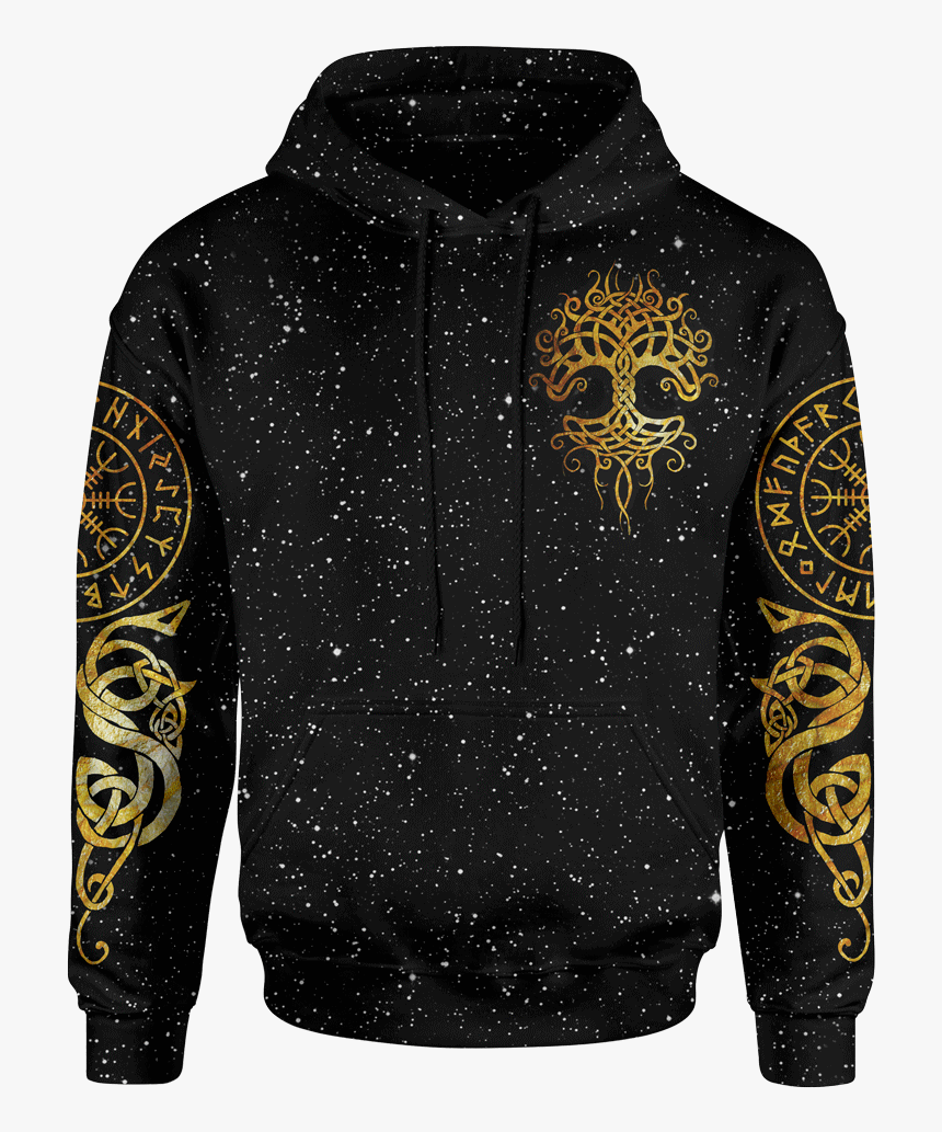 Hoodie S Yggdrasil Pullover Hoodie Yggdrasil Hoodie-3 - Walking Dead Hoodie Negan, HD Png Download