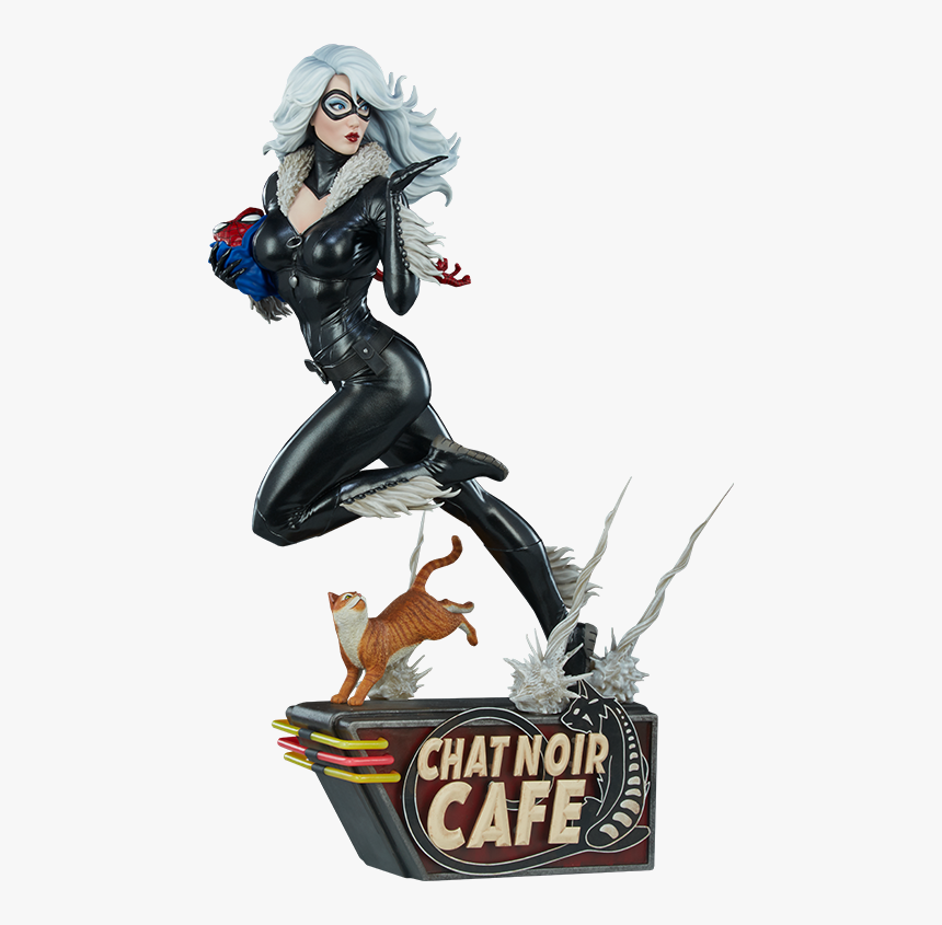Black Cat Marvel Statue, HD Png Download