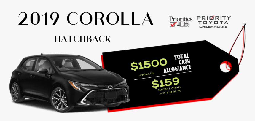 2019 Corolla Hatchback - Toyota Avalon, HD Png Download
