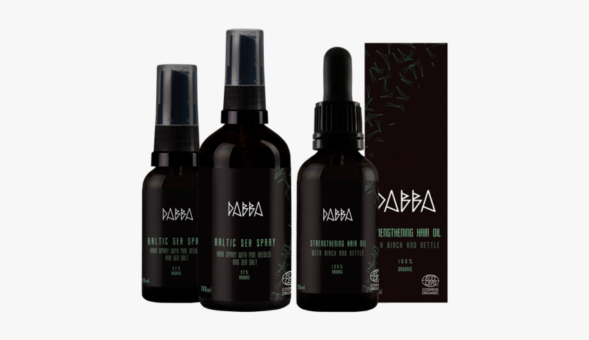 Dabba Organic Hair Care, Salt Spray, Hair Oil, Mask - Glass Bottle, HD Png Download