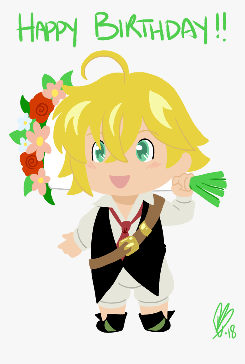 “drew This For A Friend S Birthday Some Good Ol - Happy Birthday From Meliodas, HD Png Download