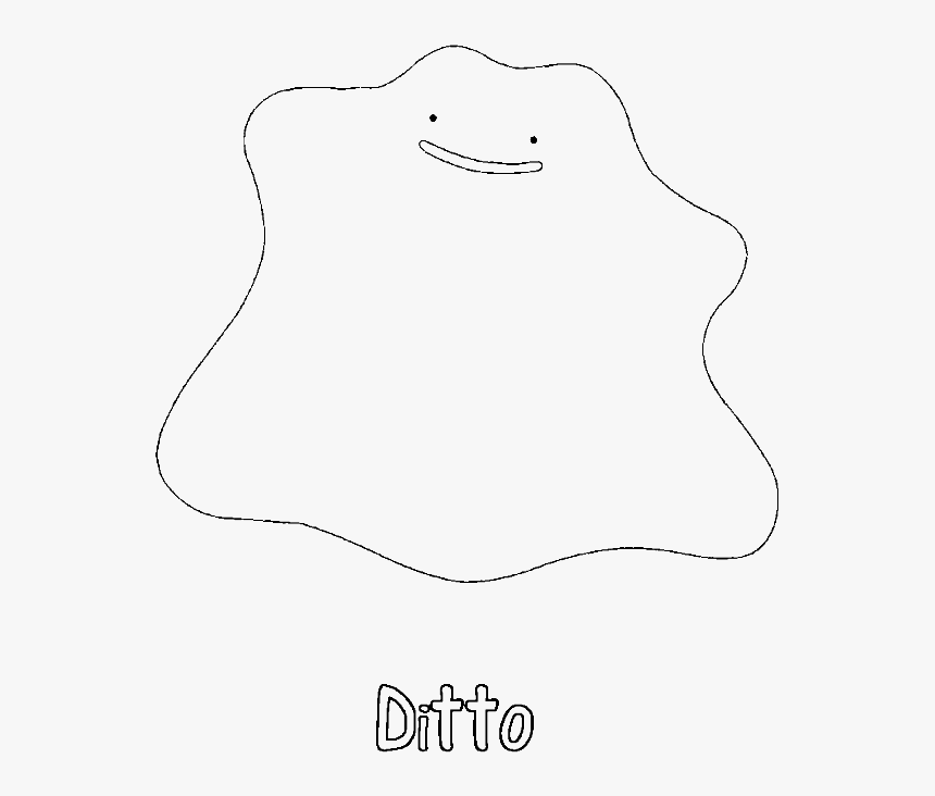 Dugtrio Pokemon Coloring Page - Line Art, HD Png Download