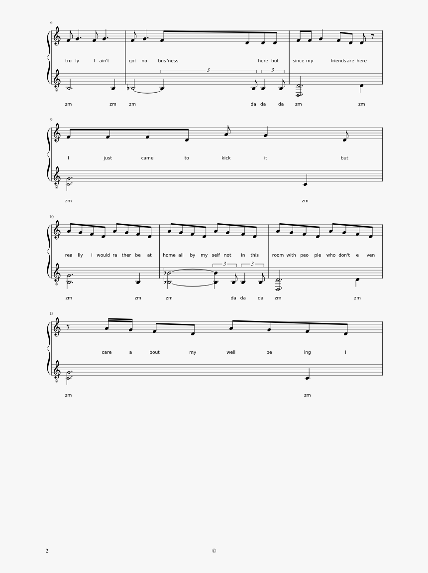 Alessia Cara Piano Sheet Hd Png Download Transparent Png Image Pngitem