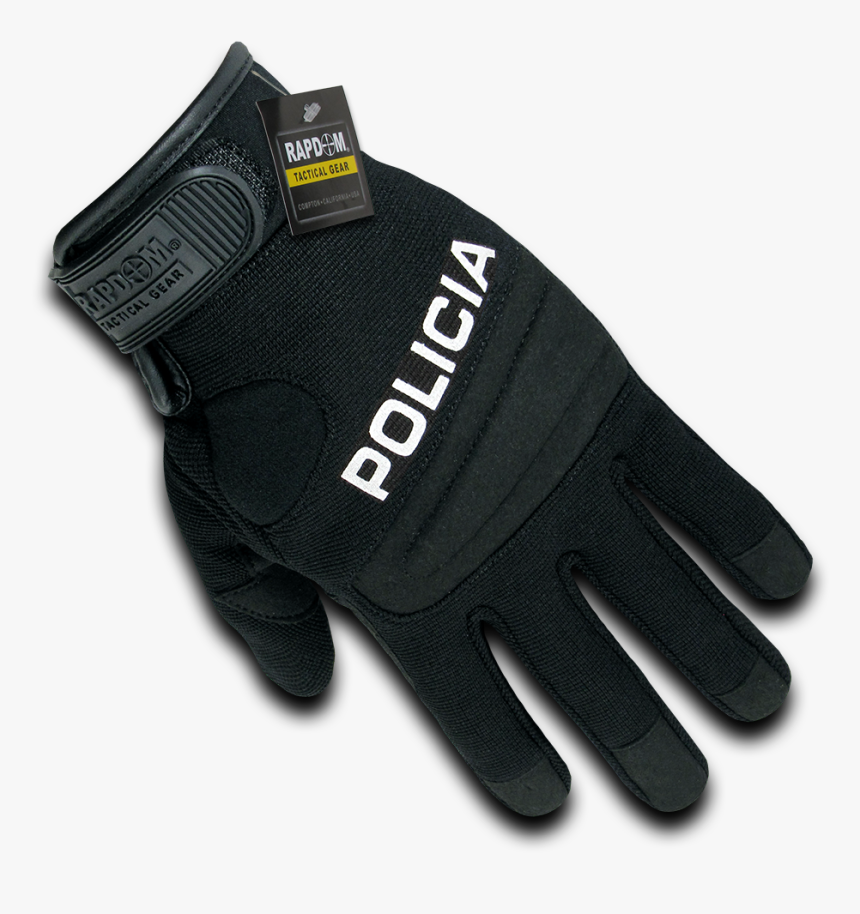 Rapdom Policia Digital Leather Duty Gloves - Police Gloves, HD Png Download