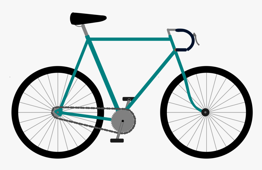 Fixed Gear Bicycle Clip Arts - Fixie Clipart, HD Png Download