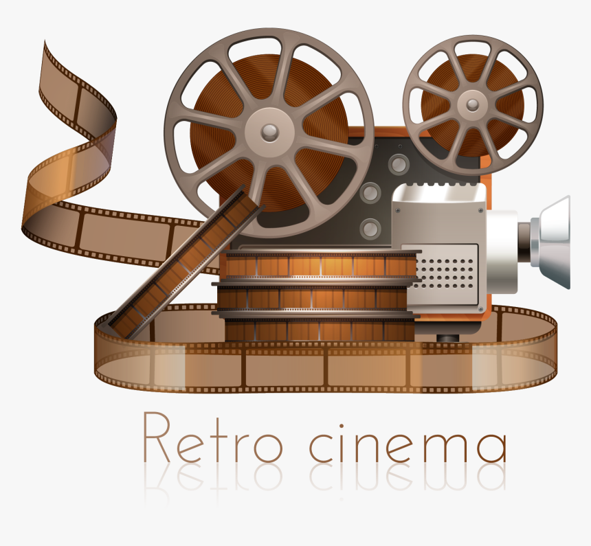 Projector Reel Transprent Png - Old Movie Camera Png, Transparent Png