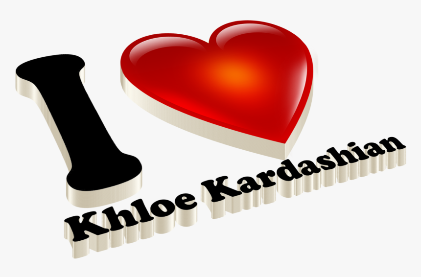 Khloe Kardashian Love Name Heart Design Png - Portable Network Graphics, Transparent Png