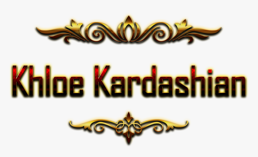 Khloe Kardashian Decorative Name Png - Ganpati Bappa Morya Png, Transparent Png