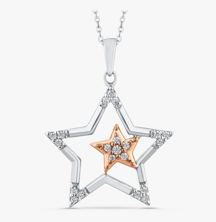 Star Shaped Diamond Pendant, HD Png Download