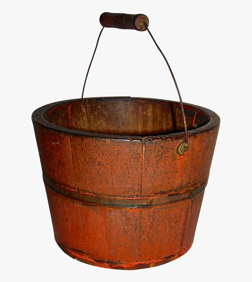 Clip Art Antique Well Bucket - Storage Basket, HD Png Download