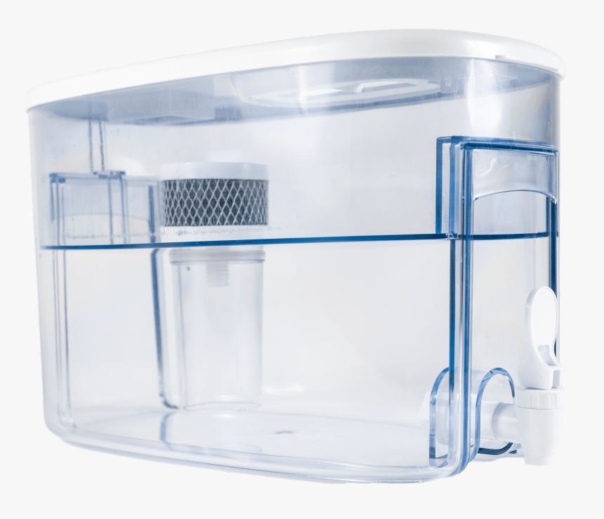 Two Gallon Alkaline Water Dispenser With Small Filter - Display Case, HD Png Download