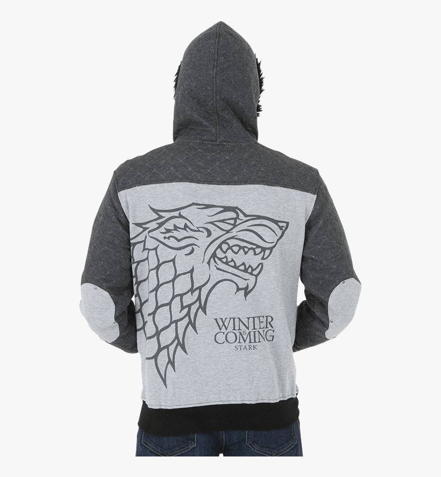 Winter Is Coming House Stark Zippered Hoodie - Game Of Thrones, HD Png Download