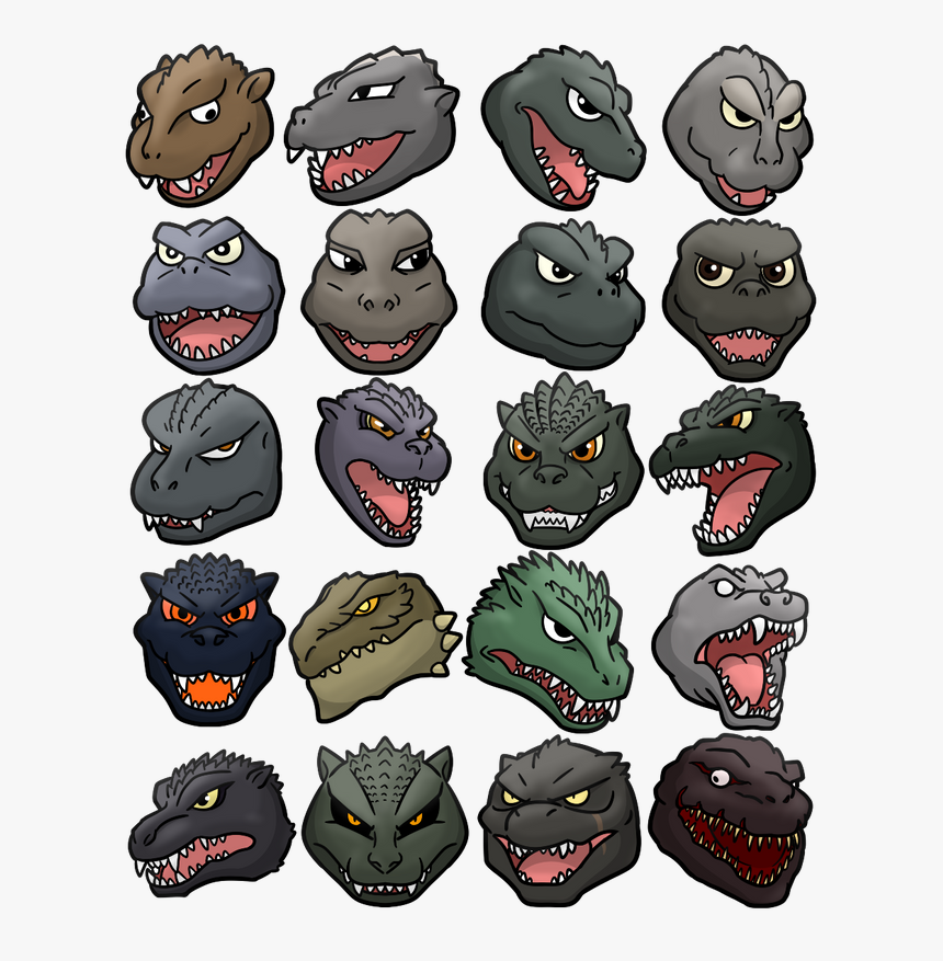 Transparent Kong Skull Island Png - Different Faces Of Godzilla, Png Download