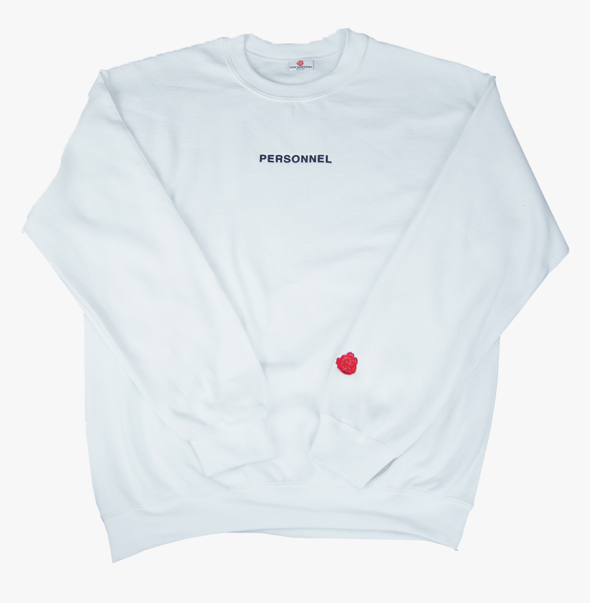 White Black Crew Front V3 - Long-sleeved T-shirt, HD Png Download