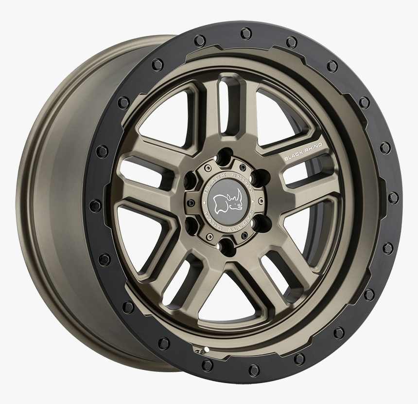 Barstow Matte Bronze W/matte Black Lip Ring - Black Rhino Wheels Barstow, HD Png Download