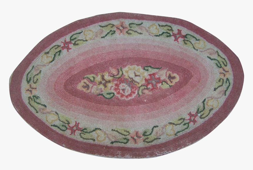 Beautiful Small Oval Hand Hooked Rug Home Decor Accent - Ceramic, HD Png Download