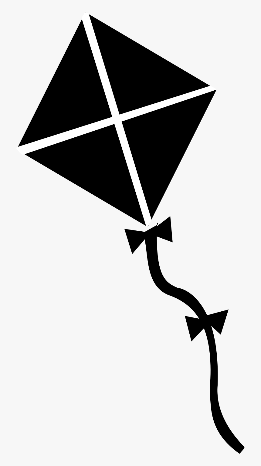 Kite Png - Kite Clipart Black And White, Transparent Png , Transparent