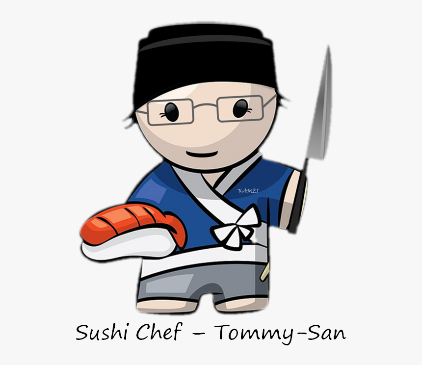 Sushi Clipart Lunch - Sushi Chef Clipart Png, Transparent Png