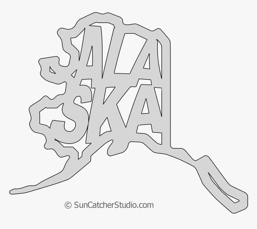 Transparent Montana Outline Png - Alaska Outline, Png Download