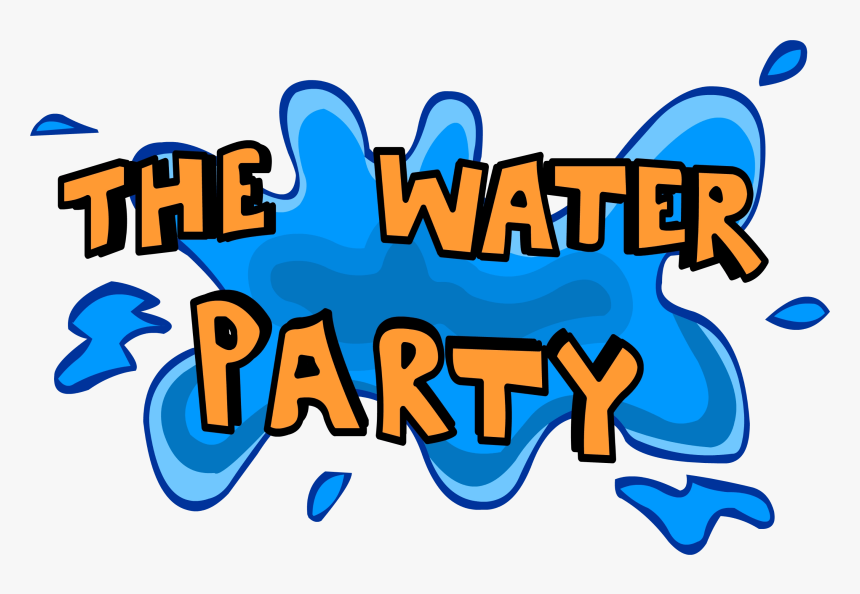 Water Party Clipart - Blue Water Party Clipart, HD Png Download