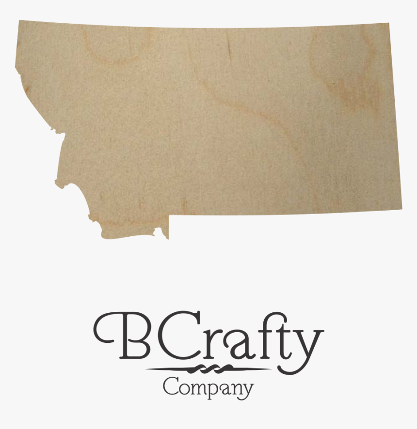 Wooden Montana State Shape Cutout - Envelope, HD Png Download