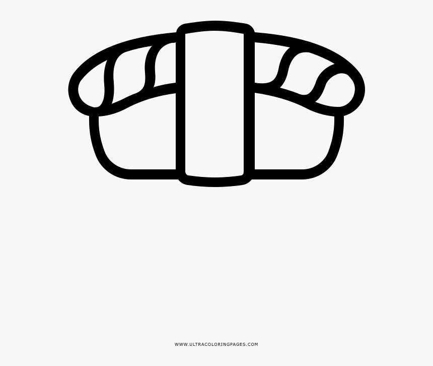 Sushi Coloring Page Clipart , Png Download, Transparent Png