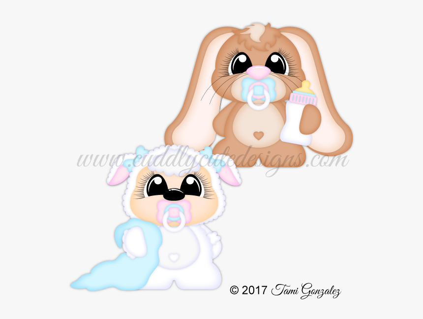 Lamb & Bunny - Cartoon, HD Png Download