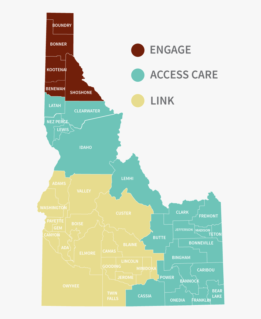 Transparent Montana Outline Png - Idaho Transportation Department District Map, Png Download