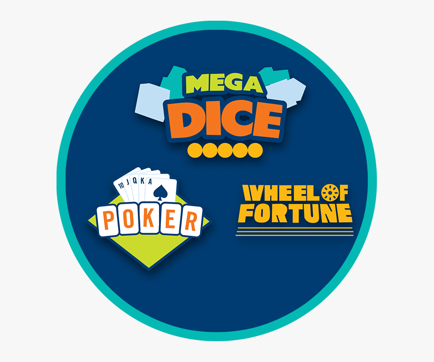 Megadice Poker And Wheel Of Fortune Logo In A Circle - Fia World Motor Sport Council, HD Png Download