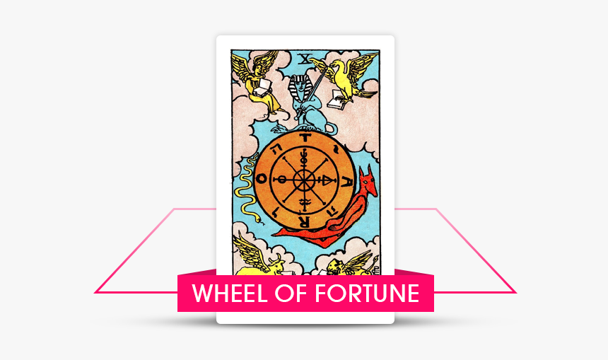 11 Wheel Of Fortune - Tarot Card The Wheel Of Fortune, HD Png Download