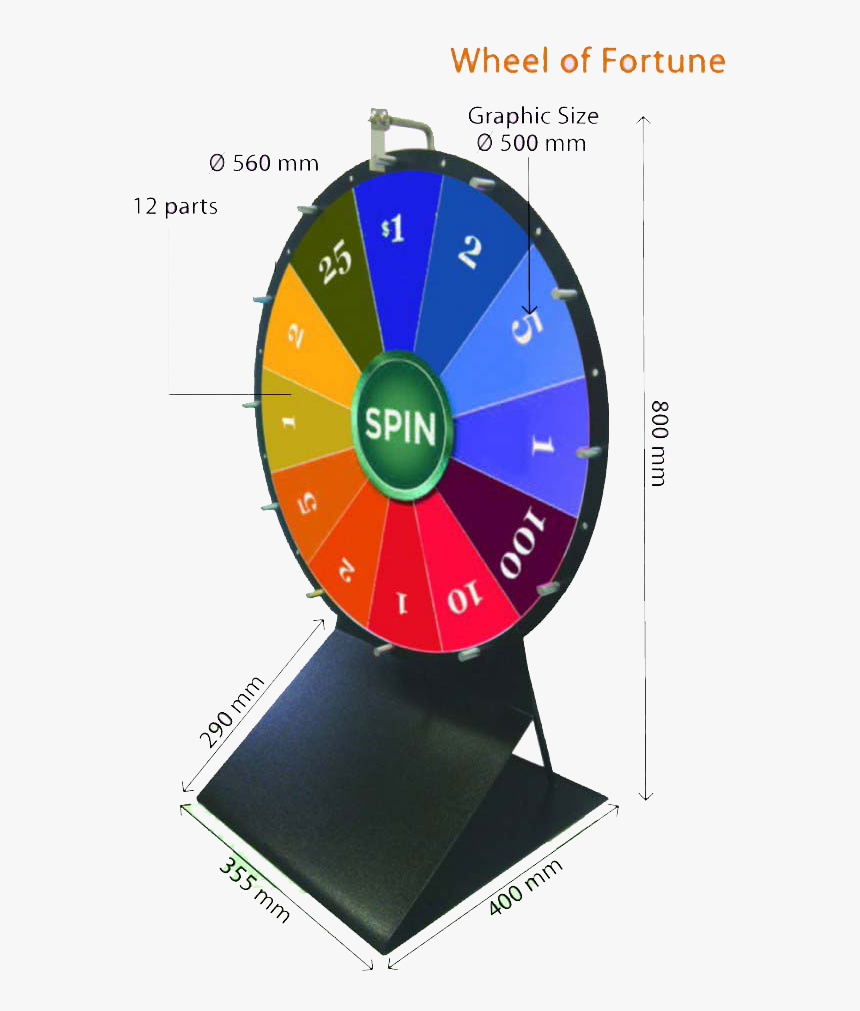 Medium Wheel Of Fortune 500mm Dia - Wheel Of Fortune Designs, HD Png Download