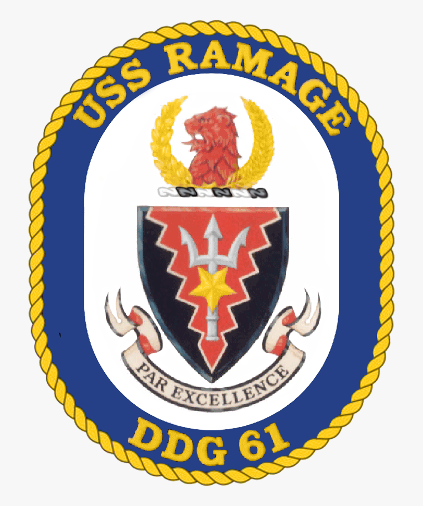 Uss Ramage Crest, HD Png Download