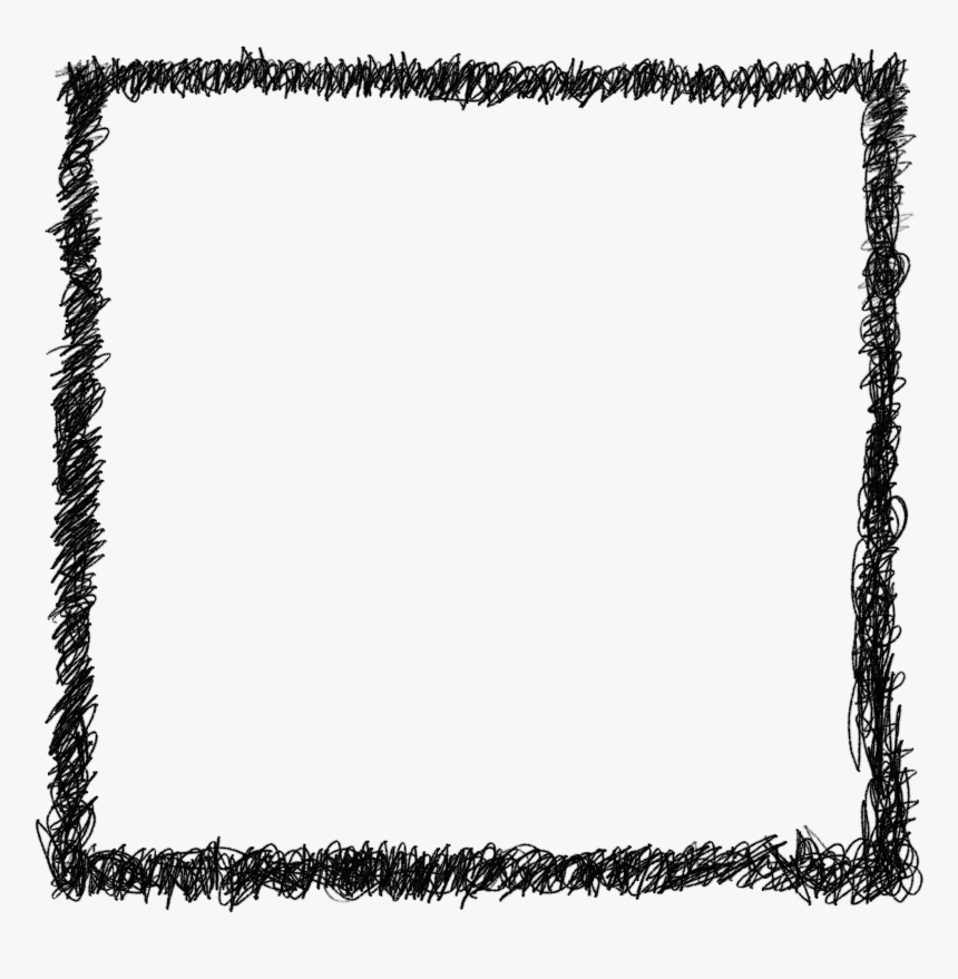 Square Scribble Png - Square Picture Frame Transparent, Png Download