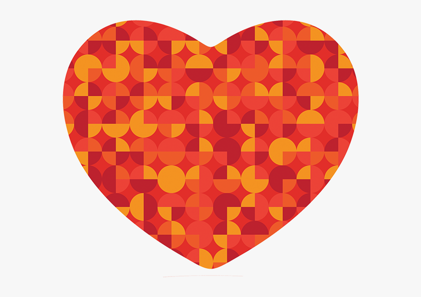 Geometric-heart - Heart, HD Png Download