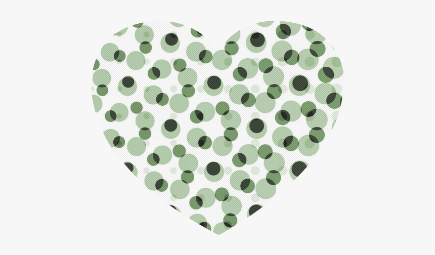 Green Geometric Circular Pattern Heart-shaped Mousepad - Blue Pattern Hd, HD Png Download