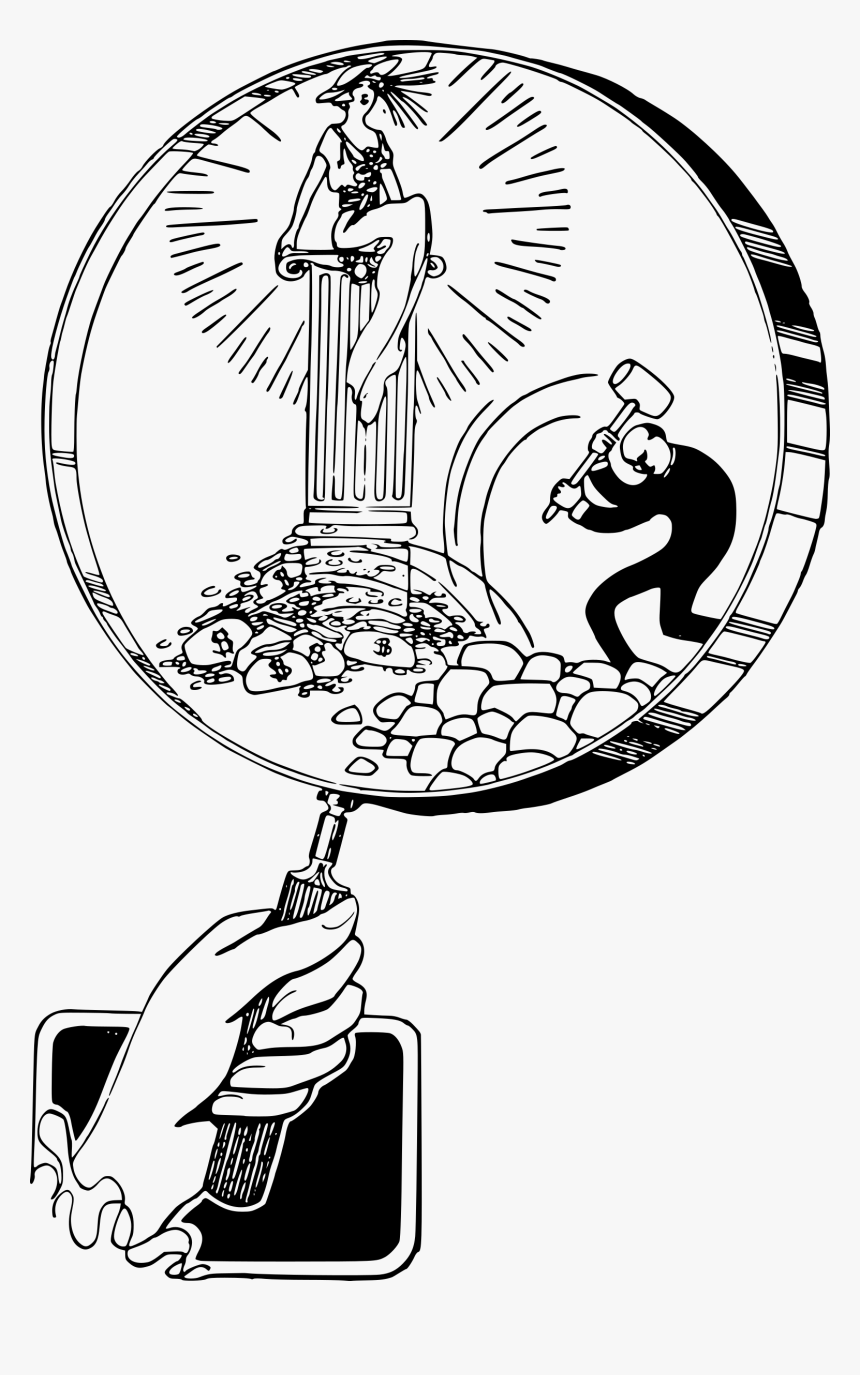 Magnifying Glass Couple Clip Arts - Magnifying Glass, HD Png Download