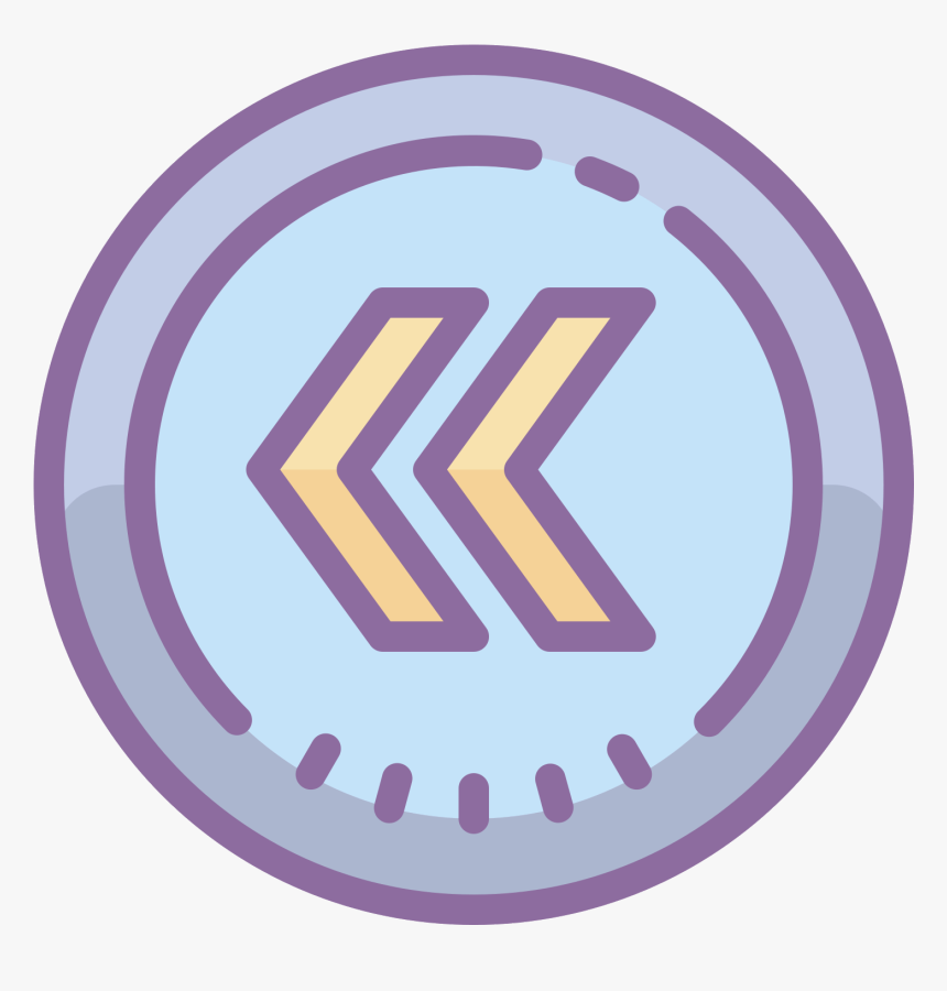 This Icon For Circled Chevron Left Is A Large Circle - Timer Pink Png, Transparent Png